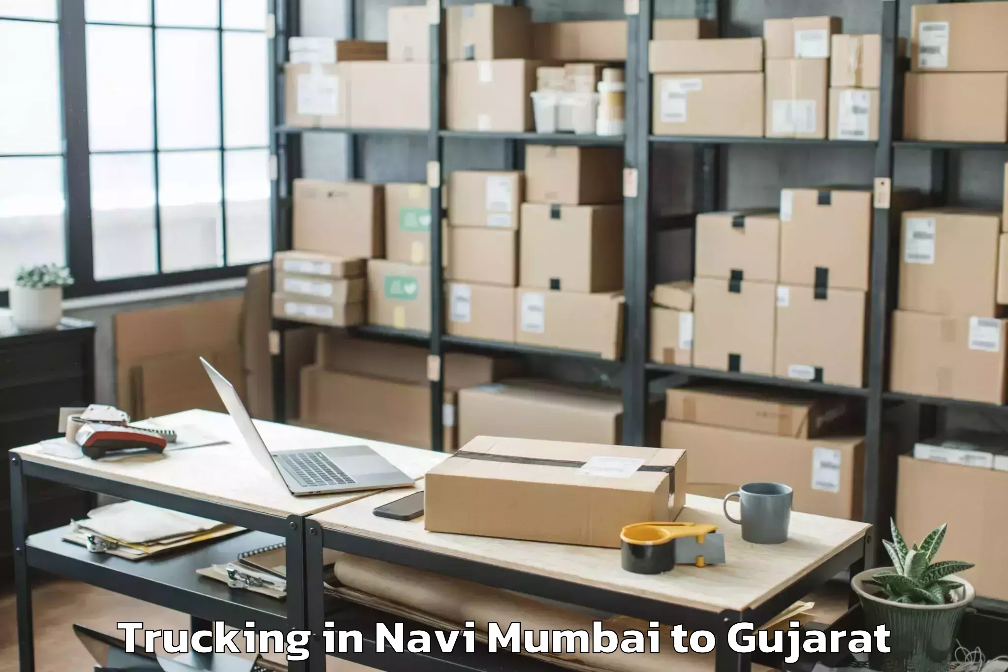 Expert Navi Mumbai to Vapi Trucking